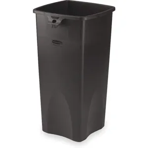 RUBBERMAID FG356988BLA Open-top Trash Can Square 23 Gallon Black | AC8JJY 3APV3