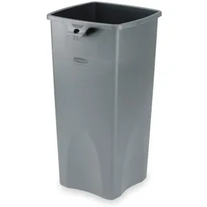 RUBBERMAID FG356988GRAY Open-top Trash Can Square 23 Gallon Gray | AD2TPD 3U643