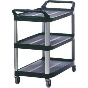 RUBBERMAID FG409100BLA Utility Cart 300 Lb. Load Capacity Pe | AD9TUM 4UR32