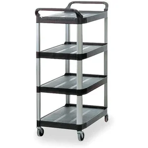 RUBBERMAID FG409600BLA Utility Cart 300 Lb. Load Capacity Pe | AE2PYV 4YX44