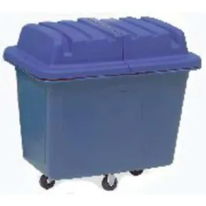 RUBBERMAID FG461200DBLUE Blue Cube Truck 12 Cubic Feet 400 Lb. Load | AF4KWA 8ZFM6