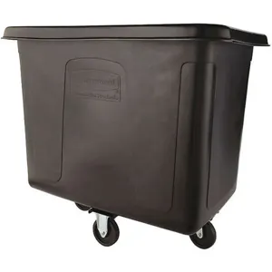 RUBBERMAID FG461400BLA Black Cube Truck 14 Cubic Feet 500 Lb. Load | AE7KWM 5Z205