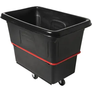 RUBBERMAID FG470800BLA Black Truck 8 Cubic Feet 700 Lb. Load | AD9TUQ 4UR37