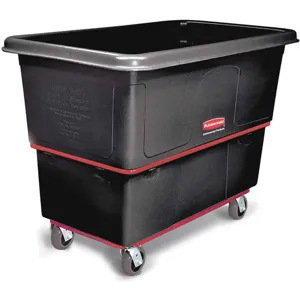 RUBBERMAID FG472700BLA Black Truck 27 Cubic Feet 1200 Lb. Load | AD9TUV 4UR41