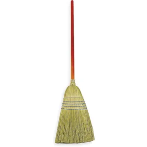 RUBBERMAID FG638300BLUE Janitor Broom 56 Inch Overall Length 17-1/2 Inch Trim L | AE4VFV 5MY34