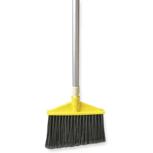 RUBBERMAID FG638500GRAY Angle Broom 58 Inch Overall Length 6-3/4in. Trim L | AA9BZZ 1CF98