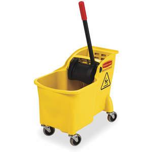 RUBBERMAID FG738000YEL Mop Bucket And Wringer 31 Quart Yellow | AB9WEX 2FTP8