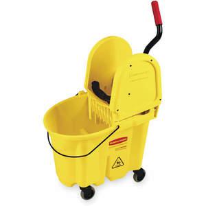 RUBBERMAID FG757788YEL Mop Bucket And Wringer 35 Quart Yellow | AE4YCK 5NY84