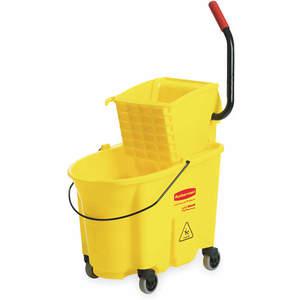 RUBBERMAID FG758088YEL Mop Bucket And Wringer 35 Quart Yellow | AE4YCF 5NY79