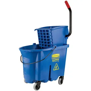 RUBBERMAID FG758888BLUE Mop Bucket And Wringer 35 Quart Blue | AE4YCJ 5NY83