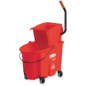 RUBBERMAID FG758888RED Mop Bucket And Wringer 35 Quart Red | AE4YCG 5NY81