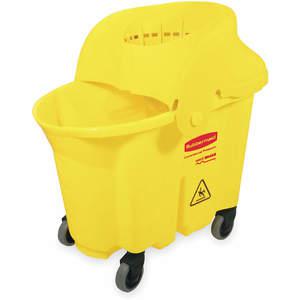 RUBBERMAID FG759088YEL Mop Bucket And Wringer 35 Quart Funnel | AE4YCW 5NY94