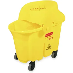 RUBBERMAID FG759088YEL Mop Bucket And Wringer 35 Quart Funnel | AE4YCW 5NY94