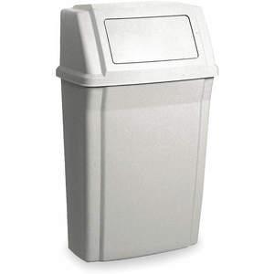 RUBBERMAID FG782200BEIG Side Opening Trash Can 15 Gallon Beige | AE6ZCL 5W769