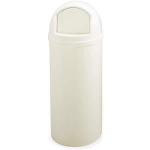 RUBBERMAID FG816088OWHT Side Opening Trash Can Round 15 Gallon | AD2TRN 3U948