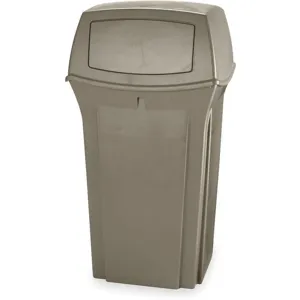 RUBBERMAID FG843088BEIG Trash Can 35 Gallon Beige | AD2TPG 3U654