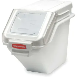 RUBBERMAID FG9G5700WHT Bulk Storage Bin 100 Cup With Scoop And Lid | AB9QLM 2ERY4