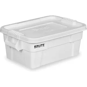 RUBBERMAID FG9S3000WHT Storage Tote 10-3/4 Inch H 27-7/8 Inch Length | AB2JRC 1MDC3