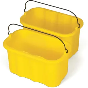 RUBBERMAID FG9T8200YEL Sanitizing Caddy Yellow 8 Inch 2 1/2 Gallon | AD2WRC 3VMK4