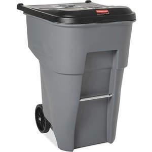 RUBBERMAID FG9W2200GRAY Trash Can 95 Gallon Gray | AA9NMR 1EC48