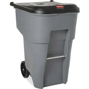 RUBBERMAID FG9W2200GRAY Trash Can 95 Gallon Gray | AA9NMR 1EC48