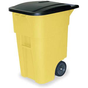 RUBBERMAID FG9W2700YEL Trash Can 50 Gallon Yellow | AE4UDW 5MU54