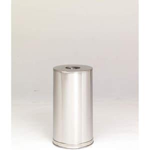 RUBBERMAID FGCC16SSSGL Open-top Trash Can Satin Stainless Steel | AD2WVL 3VPL2