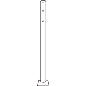 RUBBERMAID FGHPIG Inch Ground Post Black | AC2GYG 2KDK5