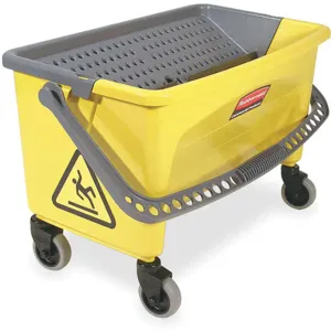 RUBBERMAID FGQ90088YEL Mop Bucket And Wringer 28 Quart Yellow With Gray | AE4YCE 5NY75