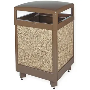 RUBBERMAID FGR38HT201PL Trash Can 38 Gallon Brown | AD2PYT 3THU6