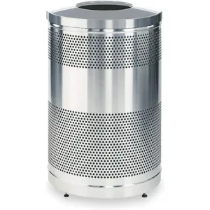 RUBBERMAID FGS55SSTSSPL Trash Can 51 Gallon Stainless Steel | AC2GXW 2KDJ4