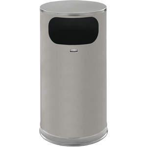 RUBBERMAID FGSO16SSSGL Side Opening Trash Can Round 12 Gallon | AD2WWJ 3VPZ5