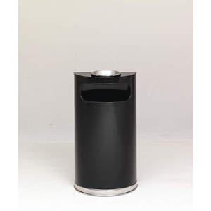RUBBERMAID FGSO8SU20PLBK Ash/trash Can 9 Gallon Black/chrome | AD2WWA 3VPX2