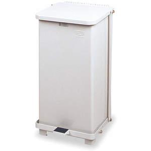 RUBBERMAID FGST12EPLWH Step On Trash Can Square 12 Gallon White | AE4NEX 5LY27