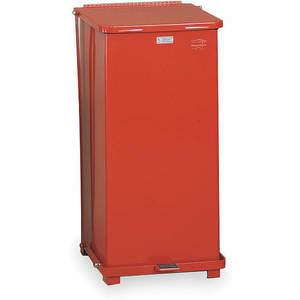 RUBBERMAID FGST24EPLRD Step On Trash Can Square 24 Gallon Red | AC2GZX 2KDV2
