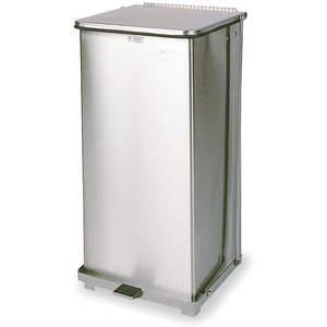 RUBBERMAID FGST24SSPL Step On Trash Can 24 Gallon Stainles Steel | AE4NEZ 5LY29