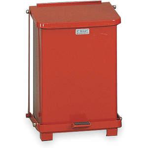 RUBBERMAID FGST7EPLRD Step On Trash Can Square 7 Gallon Red | AC2GZT 2KDU7