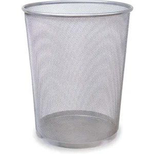 RUBBERMAID FGWMB20SLV Open-top Trash Can Round 5 Gallon Silver | AB2GUV 1LYL9