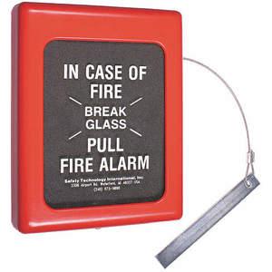 SAFETY TECHNOLOGY INTERNATIONAL STI-4100 Fire Alarm Break Glass Cover 6.5 x 9 In | AD6TLG 4AGA8