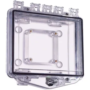 SAFETY TECHNOLOGY INTERNATIONAL STI-7511B Enclosure Enclosed Clear Double Gang Electric Door | AH3CBR 31CM34