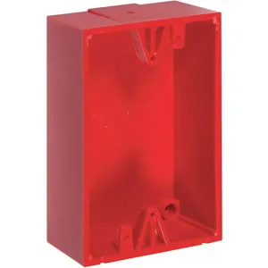 SAFETY TECHNOLOGY INTERNATIONAL SUB-71100A-R Back Box Polycarbonate Red | AH3CDK 31CM84