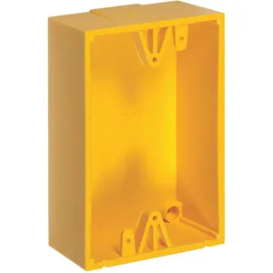 SAFETY TECHNOLOGY INTERNATIONAL SUB-71100A-Y Back Box Polycarbonate Yellow | AH3CDL 31CM85