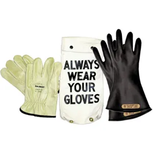 SALISBURY GK011B/9 Electrical Glove Kit Size 9 Black | AD2MLU 3RMY6