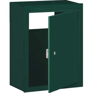 SALSBURY INDUSTRIES 2256GRN Receptacle Surface Mounting Green | AG3GTZ 33KU29