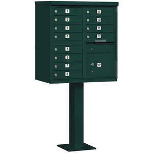SALSBURY INDUSTRIES 3312GRN-P Cluster Box Unit 12 Doors Green | AG3MBB 33LY77