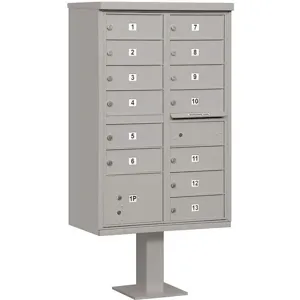 SALSBURY INDUSTRIES 3313GRY-P Cluster Box Unit 13 Doors Gray | AG3MDB 33LZ25