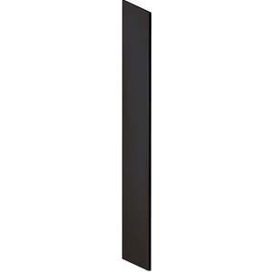 SALSBURY INDUSTRIES 33334BLK Locker End Panel Slope Top 18 x 79 Black | AA4ZFX 13K828