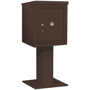 SALSBURY INDUSTRIES 3405S-1PBRZ Pedestal Mailbox Bronze 48-1/8 Inch | AG3JDY 33LE41