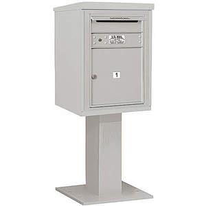 SALSBURY INDUSTRIES 3406S-01GRY Pedestal Mailbox Mb4 Gray 51-5/8 Inch | AG3JPY 33LH32