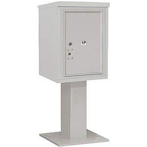 SALSBURY INDUSTRIES 3406S-1PGRY Pedestal Mailbox Gray 51-5/8 Inch | AG3JLH 33LG27